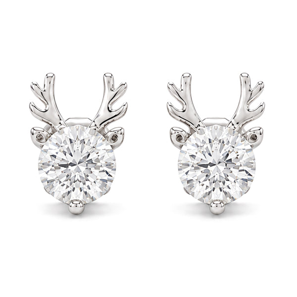 ES-20091 | D-Color 1CT Stud Earrings | White Gold Plated