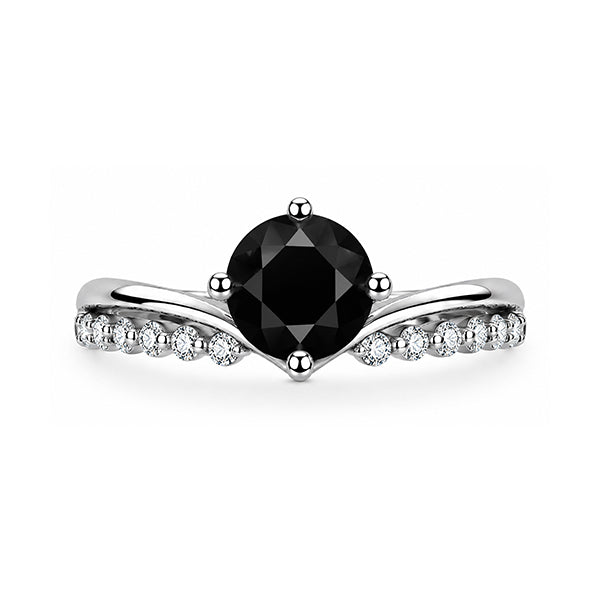 RS-10103 | Fancy Color 1CT Ring | White Gold Plated