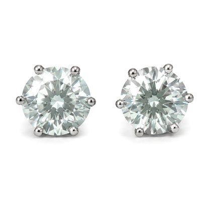 ES-20082 | Fancy Color 1CT Stud Earrings | White Gold Plated
