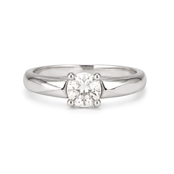 RS-10281 | Men's D-Color 0.5CT Ring | White Gold Plated