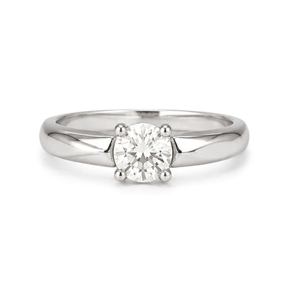 RS-10281 | Men's D-Color 0.5CT Ring | White Gold Plated