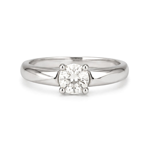 RS-10281 | Men's D-Color 0.5CT Ring | White Gold Plated