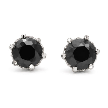 ES-20063 | Fancy Color 2CT Stud Earrings | White Gold Plated
