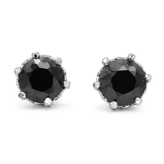 ES-20063 | Fancy Color 2CT Stud Earrings | White Gold Plated
