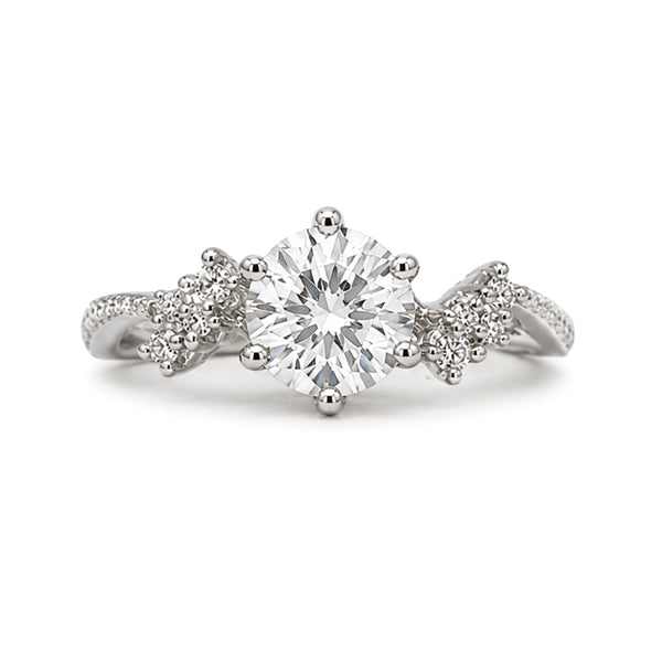 RS-10411 | D-Color 1CT Ring | White Gold Plated