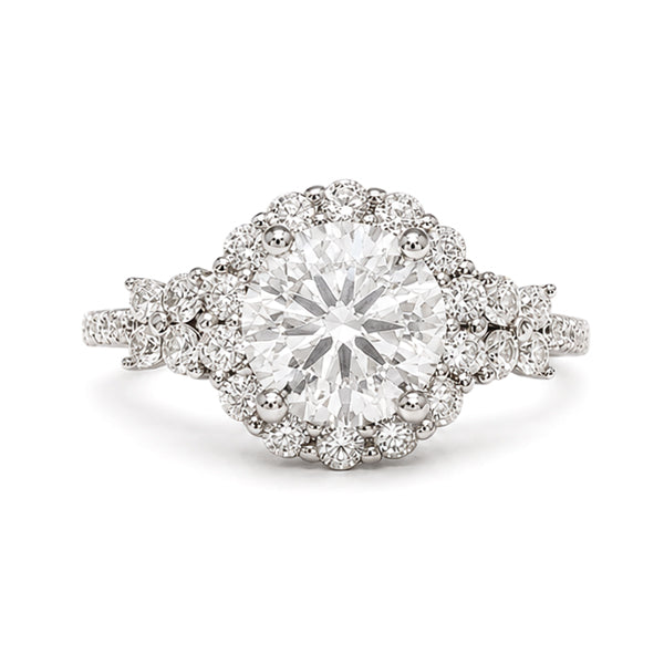 RS-10171 | D-Color 2CT Ring | White Gold Plated