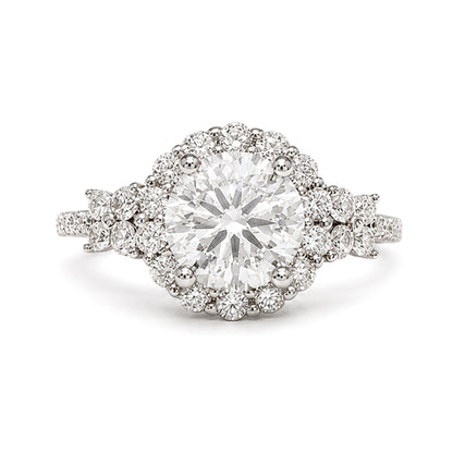 RS-10171 | D-Color 2CT Ring | White Gold Plated