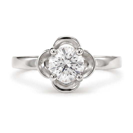 RS-10561 | D-Color 1CT Ring | White Gold Plated
