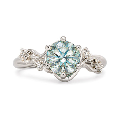 RS-10452 | Fancy Color 1CT Ring | White Gold Plated