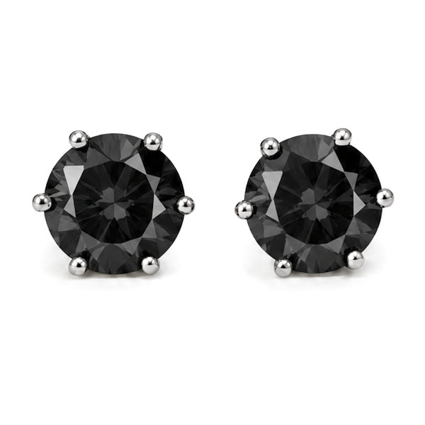 ES-20083 | Fancy Color 1CT Stud Earrings | White Gold Plated