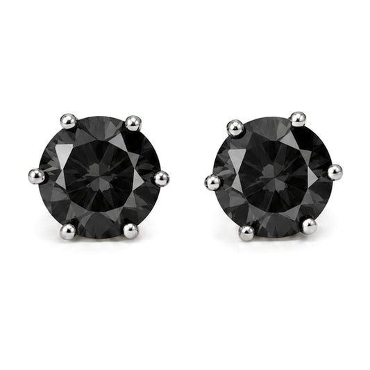 ES-20083 | Fancy Color 1CT Stud Earrings | White Gold Plated
