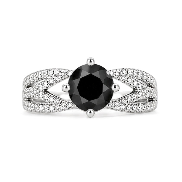 RS-10183 | Fancy Color 2CT Ring | White Gold Plated