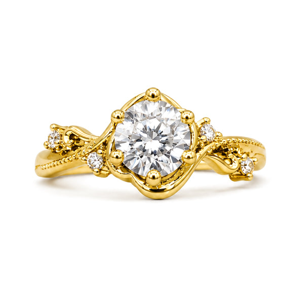 RS-10454 | D-Color 1CT Ring | 18K Gold Plated
