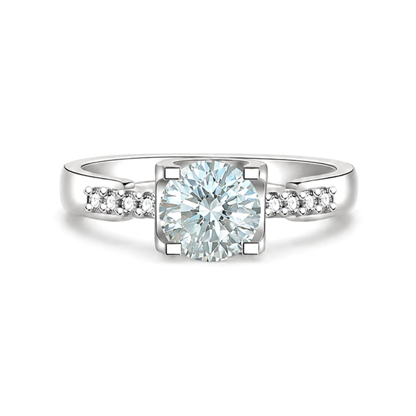 RS-10382 | Fancy Color 1CT Ring | White Gold Plated