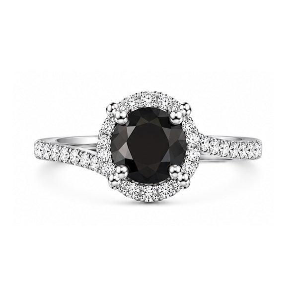 RS-10123 | Fancy Color 1CT Ring | White Gold Plated