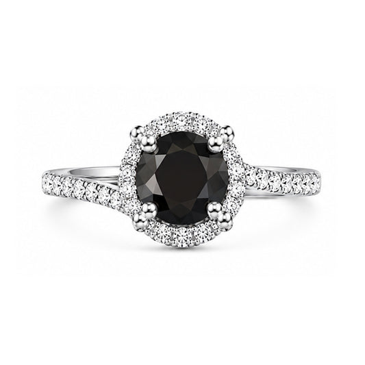RS-10123 | Fancy Color 1CT Ring | White Gold Plated