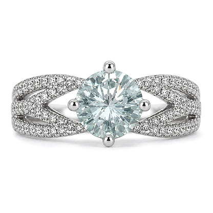 RS-10182 | Fancy Color 2CT Ring | White Gold Plated