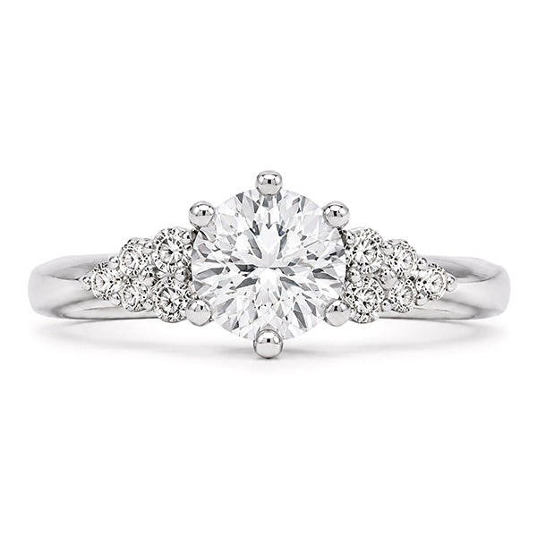 RS-10401 | D-Color 1CT Ring | White Gold Plated