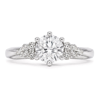 RS-10401 | D-Color 1CT Ring | White Gold Plated