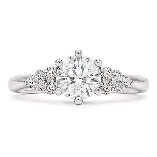 RS-10401 | D-Color 1CT Ring | White Gold Plated