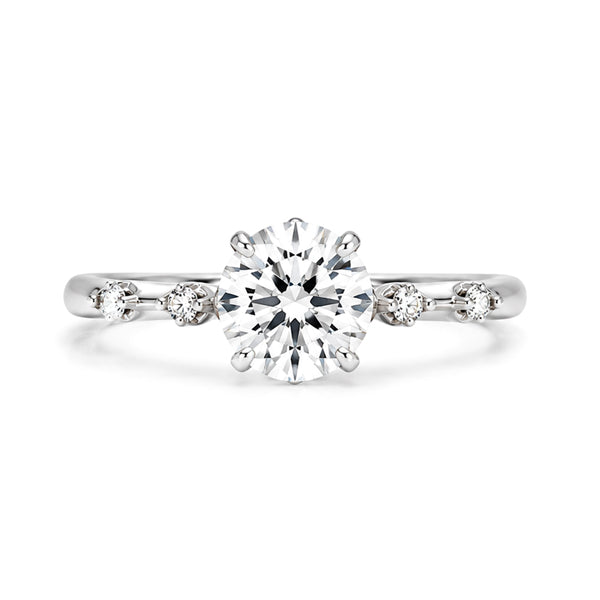 RS-10461 | D-Color 1CT Ring | White Gold Plated