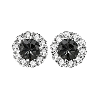 ES-20013 | Fancy Color 2CT Stud Earrings | White Gold Plated