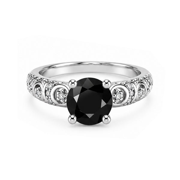 RS-10083 | Fancy Color 2CT Ring | White Gold Plated