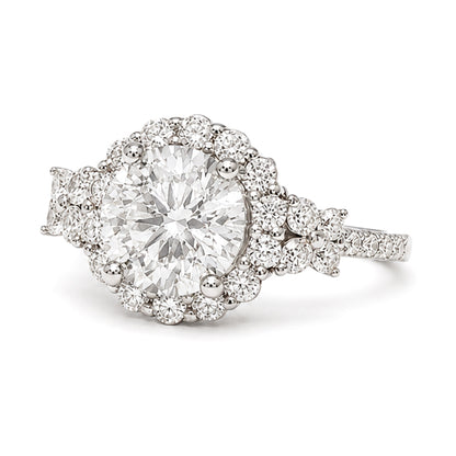 RS-10171 | D-Color 2CT Ring | White Gold Plated