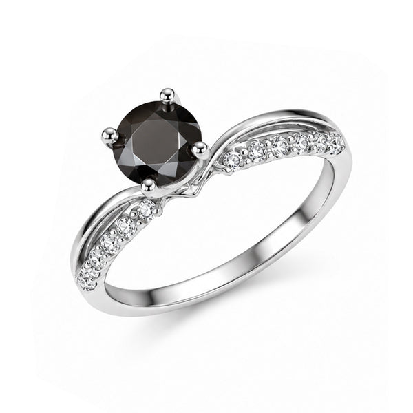 RS-10103 | Fancy Color 1CT Ring | White Gold Plated