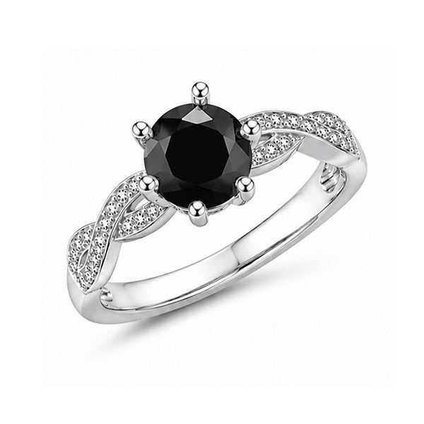 RS-10203 | Fancy Color 2CT Ring | White Gold Plated