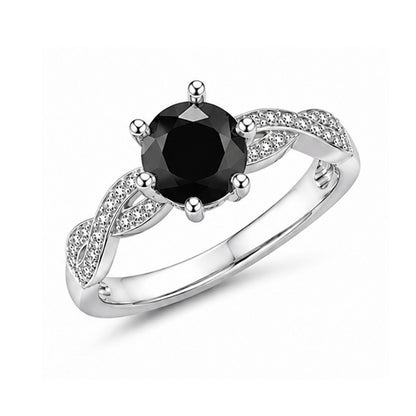 RS-10203 | Fancy Color 2CT Ring | White Gold Plated