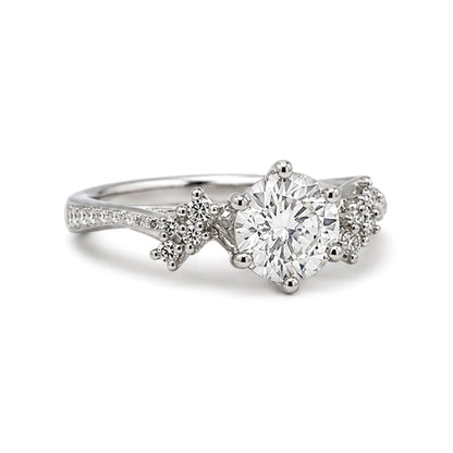 RS-10411 | D-Color 1CT Ring | White Gold Plated