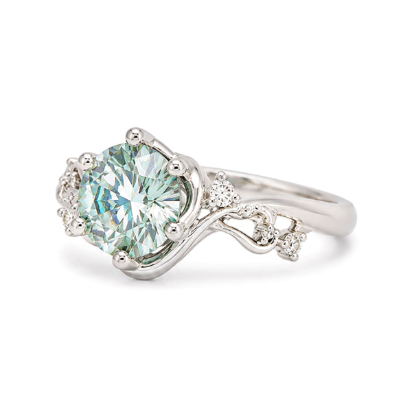 RS-10452 | Fancy Color 1CT Ring | White Gold Plated