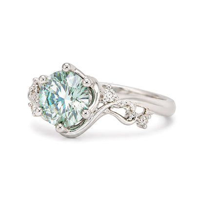 RS-10452 | Fancy Color 1CT Ring | White Gold Plated