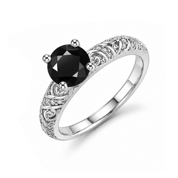 RS-10083 | Fancy Color 2CT Ring | White Gold Plated