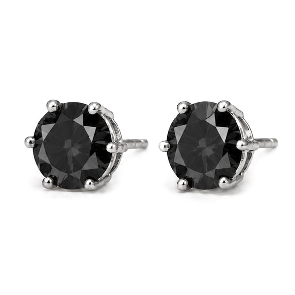 ES-20083 | Fancy Color 1CT Stud Earrings | White Gold Plated