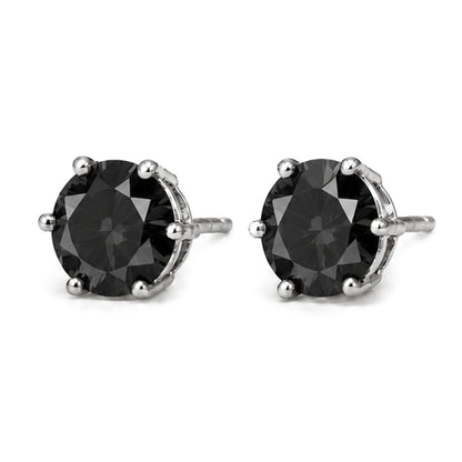 ES-20083 | Fancy Color 1CT Stud Earrings | White Gold Plated