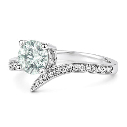 RS-10212 | Fancy Color 2CT Ring | White Gold Plated