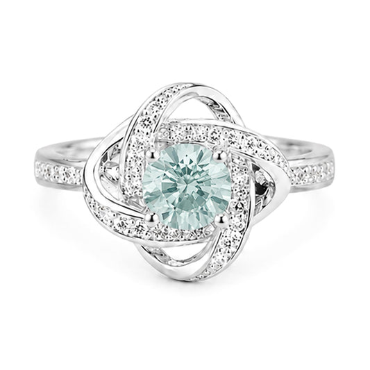 RS-10532 | Fancy Color 1CT Ring | White Gold Plated