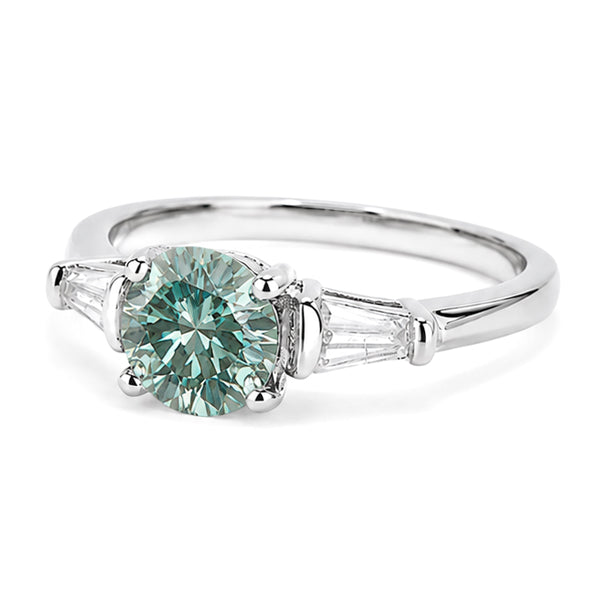 RS-10492 | Fancy Color 1CT Ring | White Gold Plated