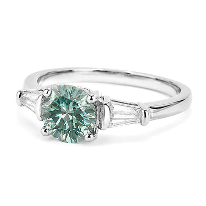 RS-10492 | Fancy Color 1CT Ring | White Gold Plated