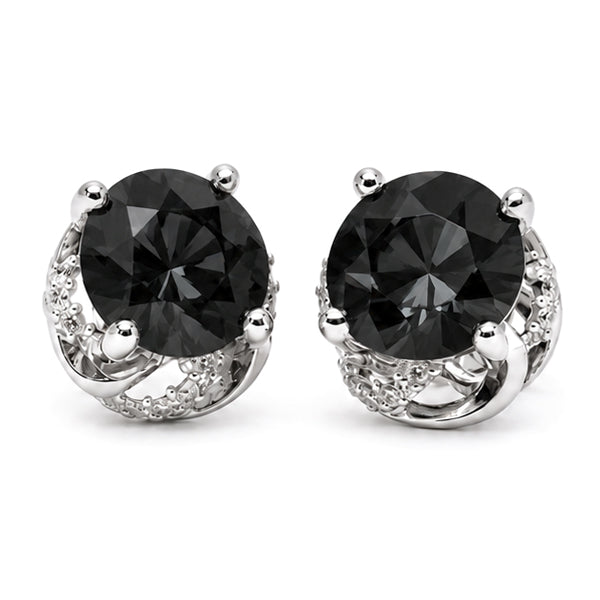 ES-20103 | Fancy Color 2CT Stud Earrings | White Gold Plated