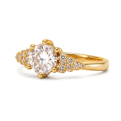 RS-10404 | D-Color 1CT Ring | 18K Gold Plated