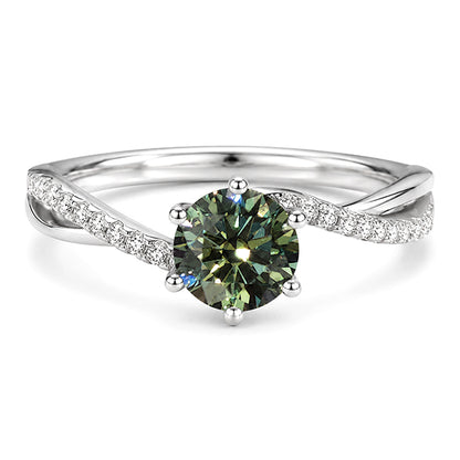 RS-10552 | Fancy Color 1CT Ring | White Gold Plated