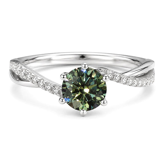 RS-10552 | Fancy Color 1CT Ring | White Gold Plated