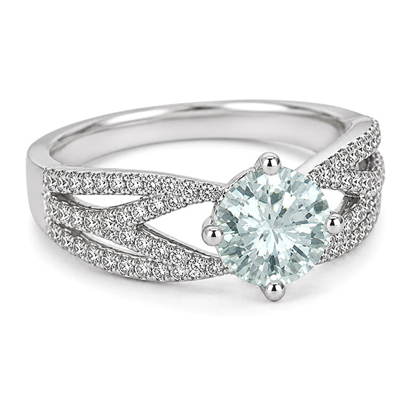 RS-10182 | Fancy Color 2CT Ring | White Gold Plated