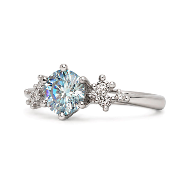 RS-10412 | Fancy Color 1CT Ring | White Gold Plated