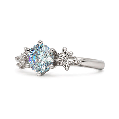 RS-10412 | Fancy Color 1CT Ring | White Gold Plated
