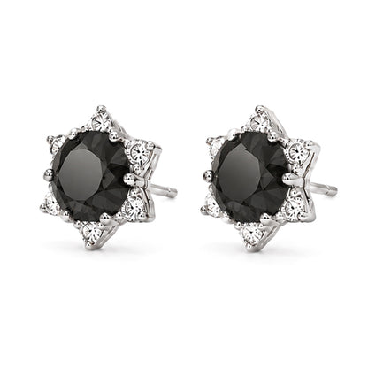 ES-20043 | Fancy Color 2CT Stud Earrings | White Gold Plated