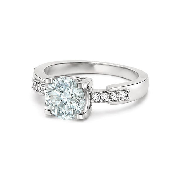 RS-10382 | Fancy Color 1CT Ring | White Gold Plated